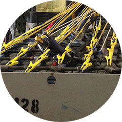 Forklift battery connections for reporting